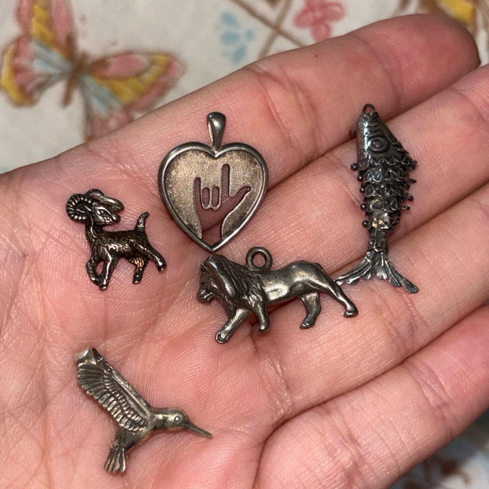Vintage Sterling Silver Charms 925